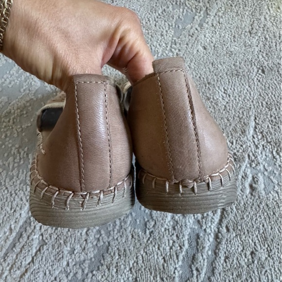 Josef Seibel Sofie 44 Slip On Shoe leather taupe brown flats 40 / 9 / 9.5 - Picture 7 of 14